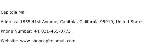 Capitola Mall Address Contact Number