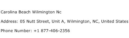 Carolina Beach Wilmington Nc Address Contact Number