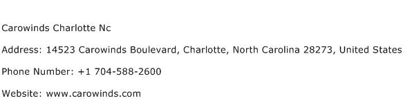 Carowinds Charlotte Nc Address Contact Number