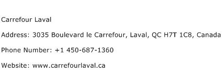 Carrefour Laval Address Contact Number