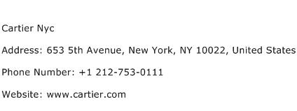 Cartier Nyc Address Contact Number