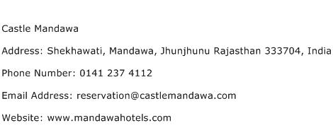 Castle Mandawa Address Contact Number
