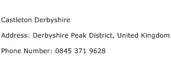 Castleton Derbyshire Address Contact Number