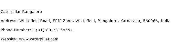 Caterpillar Bangalore Address Contact Number