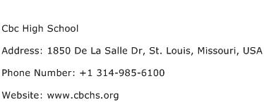 Cbc High School Address Contact Number