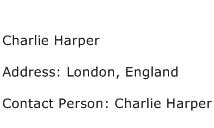 Charlie Harper Address Contact Number