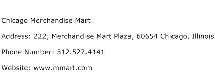 Chicago Merchandise Mart Address Contact Number