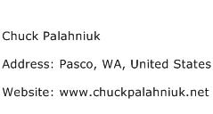 Chuck Palahniuk Address Contact Number