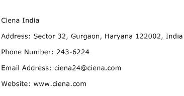 Ciena India Address Contact Number