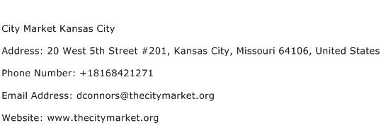 City Market Kansas City Address Contact Number