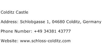 Colditz Castle Address Contact Number