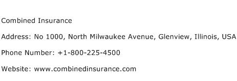 Combined Insurance Address Contact Number