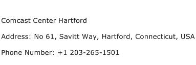 Comcast Center Hartford Address Contact Number