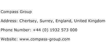 Compass Group Address Contact Number