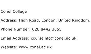 Conel College Address Contact Number