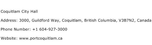 Coquitlam City Hall Address Contact Number
