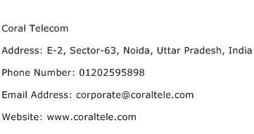 Coral Telecom Address Contact Number