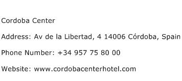 Cordoba Center Address Contact Number