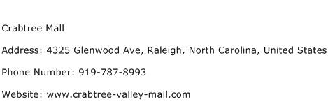 Crabtree Mall Address Contact Number