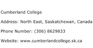 Cumberland College Address Contact Number