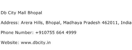 Db City Mall Bhopal Address Contact Number