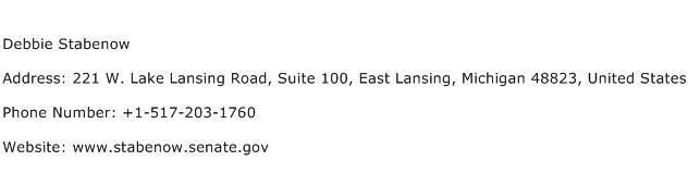 Debbie Stabenow Address Contact Number