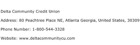 Delta Community Credit Union Address Contact Number