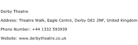 Derby Theatre Address Contact Number