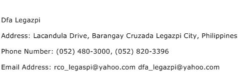 Dfa Legazpi Address Contact Number