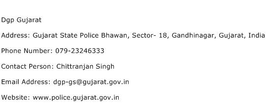 Dgp Gujarat Address Contact Number