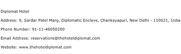 Diplomat Hotel Address Contact Number