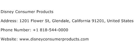 Disney Consumer Products Address Contact Number