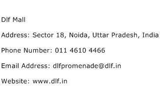 Dlf Mall Address Contact Number