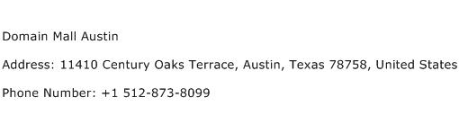 Domain Mall Austin Address Contact Number