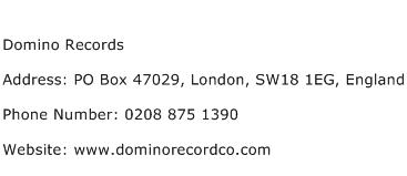 Domino Records Address Contact Number