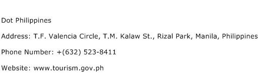Dot Philippines Address Contact Number