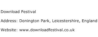 Download Festival Address Contact Number