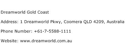 Dreamworld Gold Coast Address Contact Number