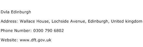 Dvla Edinburgh Address Contact Number