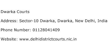 Dwarka Courts Address Contact Number
