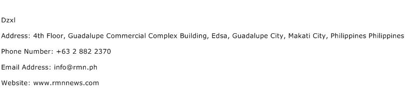 Dzxl Address Contact Number
