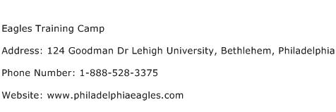 Eagles Training Camp Address Contact Number