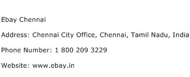 Ebay Chennai Address Contact Number