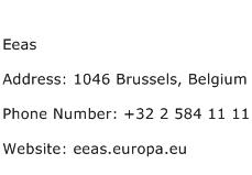 Eeas Address Contact Number