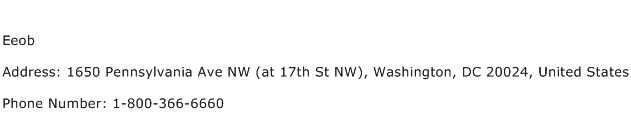 Eeob Address Contact Number