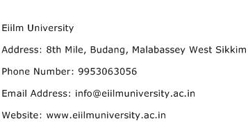 Eiilm University Address Contact Number