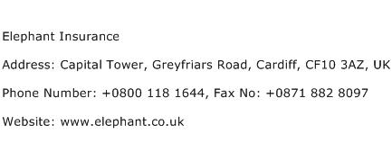 Elephant Insurance Address Contact Number