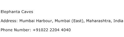 Elephanta Caves Address Contact Number