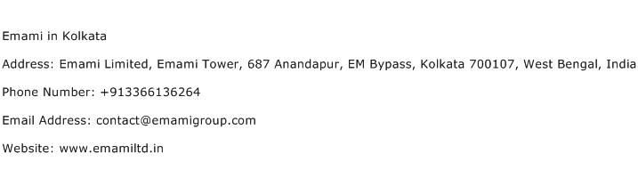 Emami in Kolkata Address Contact Number