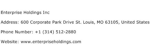 Enterprise Holdings Inc Address Contact Number